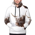 thumbnail image 2 of Bingfone Yak Men's Drawstring Hoodie Long Sleeve Pocket Sweatshirts-Large, 2 of 6