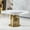 59"-only Table, variant on Montary 59” Modern Round Dining Table for 6-8 Seat, Artificial Marble Dining Room Table with Lazy Susan, Tube Shaped Stainless Steel Gold Base, Sintered Stone Top Dining Table (Only Table)