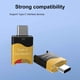 thumbnail image 3 of Adaptador de Lector de Tarjetas TF Tipo C A Micro-SD (2 Unidades) OTG, Lector de Tarjetas de Memoria Inteligentes, Adaptador USB 3.0 para Unidad Flash para Smartphone., 3 of 5
