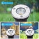thumbnail image 2 of Foco empotrable de suelo con 6 LED, luz empotrada de suelo de 3 W para exteriores, lámpara de pie para exteriores, 12 V-24 V CC, acero inoxidable redondo, blanco cálido, 2 of 5
