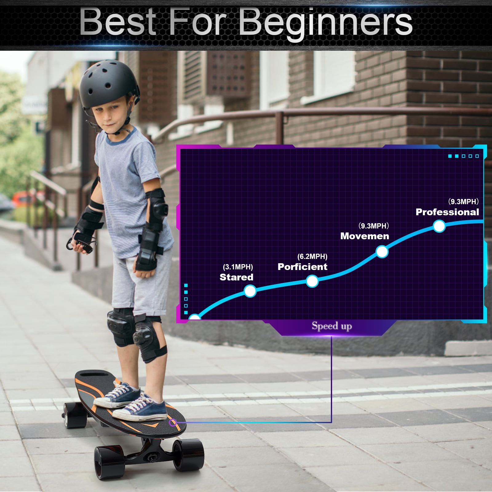 ZPL 300W Motorized Electric Skateboard, Longboard with ZPL 300W Motorized Electric Skateboard, Longboard with