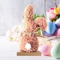 thumbnail image 1 of Decoraciones de Pascua, adornos de Pascua, regalos de Pascua, nueva decoración de Pascua de primavera, adorno de conejito de madera, decoración de mesa para patio, decoraciones navideñas, conejito de, 1 of 6