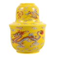 thumbnail image 2 of Teapot Warmer Multi-Functional Wine Kettle Antique Style Storage Holder Yellow Round 1 Set, 2 of 4