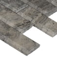 thumbnail image 4 of Silver 12 in. x 12 in. x 10 mm Honed Travertine Mesh-Mounted Mosaic Wall Tile (10 sq. ft. / case), 4 of 5