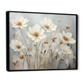 thumbnail image 2 of Designart "Ivory Buttercups On Neutral Simplicity" Buttercups Floater Framed Canvas Wall Art, 2 of 5