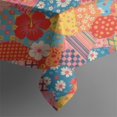 thumbnail image 5 of Pioneer Flower Floral Print Pattern Square Tablecloth, Waterproof Wipeable Spillproof Washable Table Cover for Home Kitchen Party Decor, 42"x42", 5 of 6