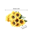 thumbnail image 2 of Girasol Simulado 1 pieza de margaritas de girasol artificiales,flores de imitación para decoración de pared,bodas,fiestas y decoración del hogar. Rkxzt, 2 of 9
