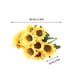 thumbnail image 2 of Decoración del hogar, decoración de habitaciones, decoración de paredes, flores artificiales, margaritas de girasol, simulación de girasoles., 2 of 9
