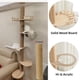thumbnail image 4 of Cat Tree Floor to Ceiling Cat Tower Adjustable Kitten Multi-Level Condo With Scratching Post Pad Hammock Pet Cat Activity Center ShopWise Round, 4 of 11