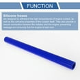thumbnail image 4 of Unique Bargains 1 Pcs 30mm/1.18" ID 500mm/19.69" Length 0 Degree Blue Car Silicone Hose Coolant Hose Universal, 4 of 7