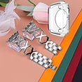 thumbnail image 2 of Pour Apple Watch Series 3/2/1 38mm Bracelet Décoratif en Strass + Étui Transparent, 2 of 3