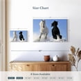 thumbnail image 4 of Elephant Stock Winter Friesian Horses Wall Art - Horizontal Canvas Wall Art - Living Room Wall Decor - Animal Canvas - Black And White Decor - 12" x 8", 4 of 8