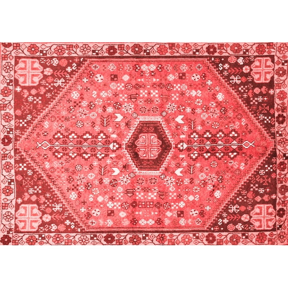 Ahgly Company Indoor Rectangle Persian Red Traditional Area Rugs, 5' x 7'