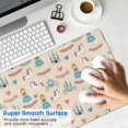 thumbnail image 4 of Long Mouse Pads for Desk,Beige Princess Unicorn Pattern Desk Mats on Top Of Desks, Desk Mouse Pad Extra Large with 3mm Non-Slip Base and Stitched Edge for Gaming,Office,Work,Home 31.5"x15.7", 4 of 6