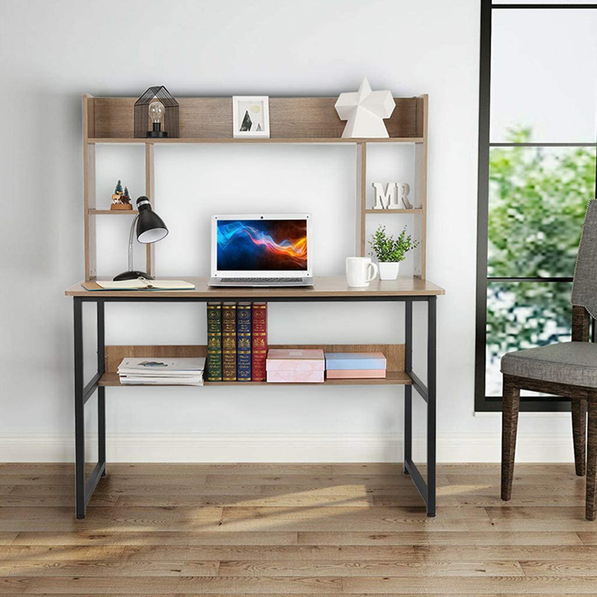 Modern Simple Design Home Office Desk Computer Table Wood Desktop Study Writing 