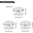 thumbnail image 2 of 6 Pcs 3 Styles Empty Scent Beads Storage Container 3oz/80ml Air Freshener Tins Round Refillable Spice Containers Plastic Jars Sample for Travel -, 2 of 6