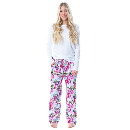 

MTV Womens Music Television Vintage 80s Logos Tie Dye Sleep Pajama Pants (3XL)