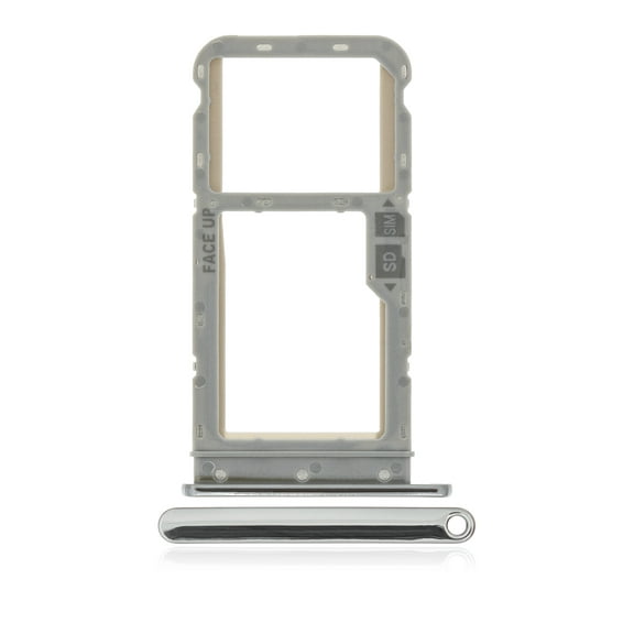 Replacement Sim Card Tray Compatible For Motorola Moto G Fast (XT2045-3 / 2020) (Pearl White)