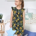 thumbnail image 4 of Balery Citrus Fruits Elegant Lemons Camisón de princesa para niñas, pijama de algodón con mangas abullonadas, suave y bonito.-Medium, 4 of 6