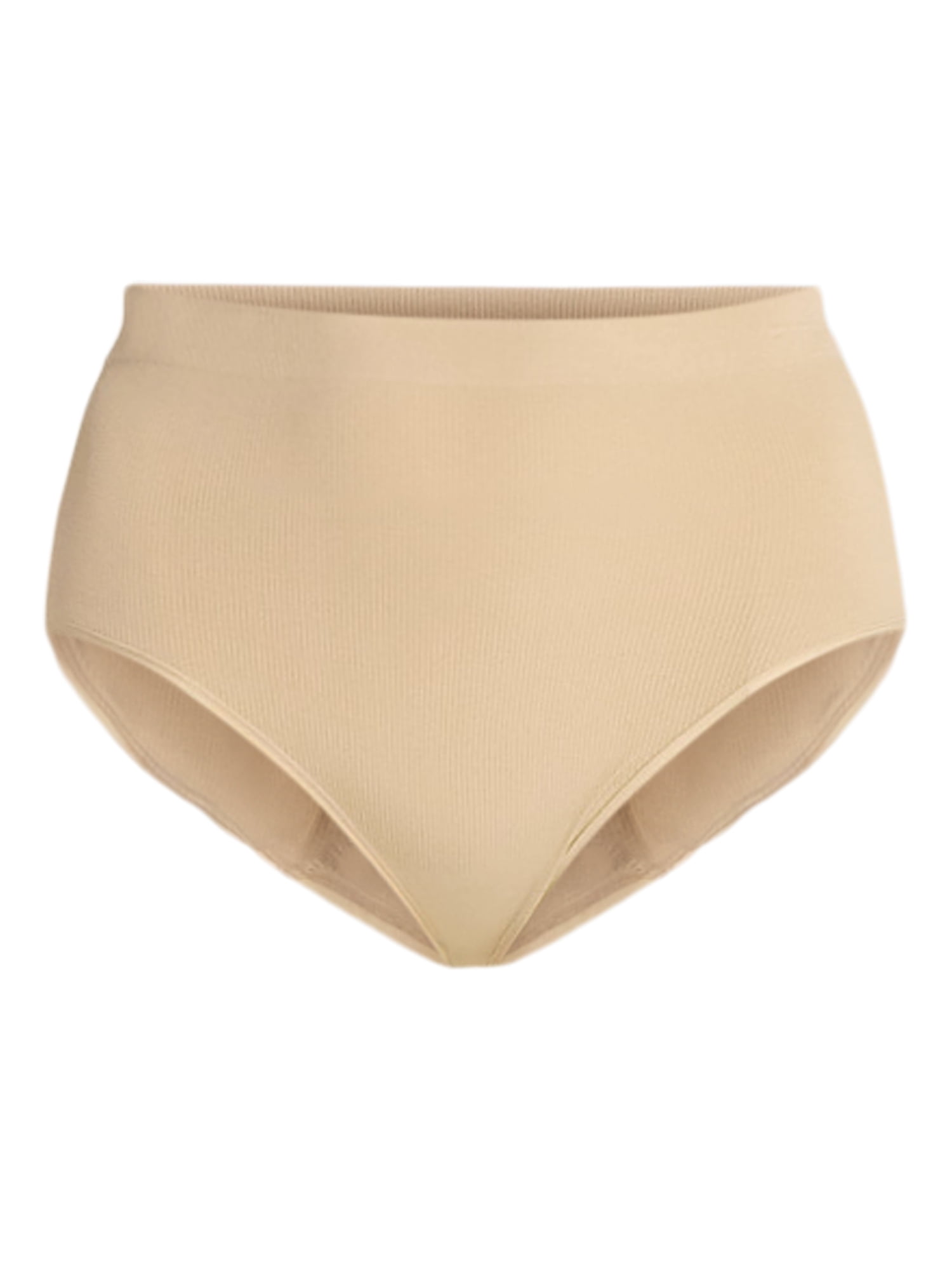 Joyspun Women's Plus Seamless Brief Panties, 3-Pack, Sizes 1X-5X