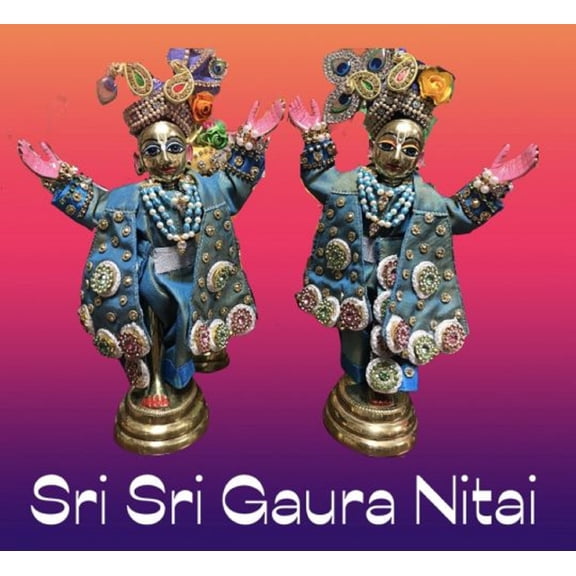 Gaura Nitai 6.5" Brass Deities (GN65B)