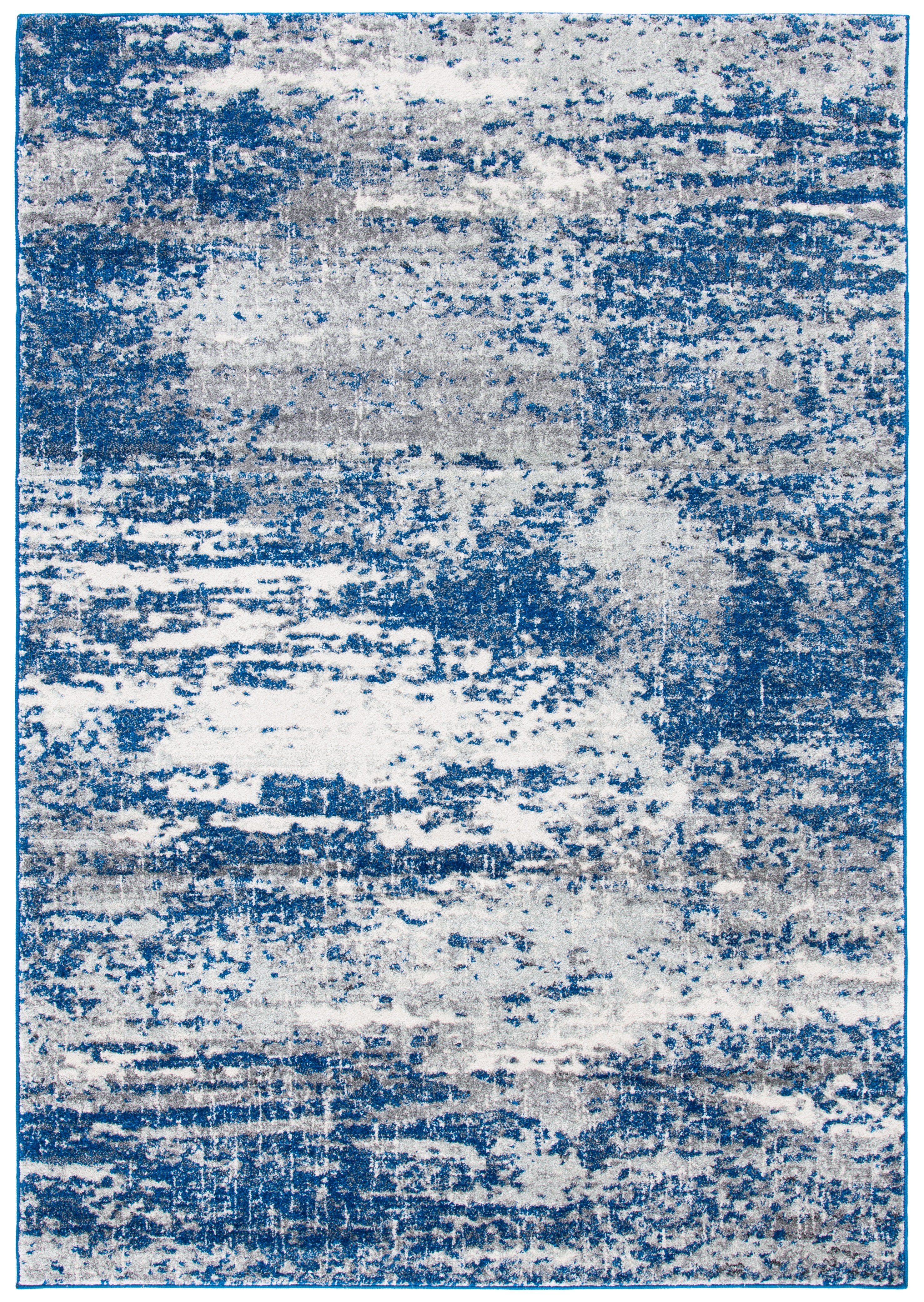 SAFAVIEH Evoke Frosina Abstract Area Rug, Dark Blue/Gray, 9' x 12'