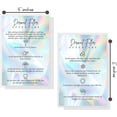thumbnail image 4 of Boutique Marketing LLC Dermal Filler Aftercare Card  30 Pack  4x6inch inch Post Card Size  Medical Spa Business Cards for Filler Aftercare Instructions  Faux Holographic Design, 4 of 9