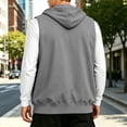 thumbnail image 5 of cllios Men's Sleeveless Hoodie Full Zip up Sweatshirt Vest with Pockets Lightweight Athletic Gym Workout Tops for Men, 5 of 5