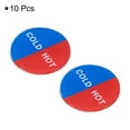 thumbnail image 3 of Uxcell Self Stick Cold/Hot Water Label Round Sticker Signs Multicolor 10 Pack, 3 of 6