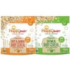 Happy Baby, Clearly Crafted Cereal (VARIETY PACK 2PK) - [Organic Whole Grain Oats and Quinoa] & [Organic Whole Grain Oatmeal], 7 Ounce, Organic Baby Cereal in a Resealable Pouch, with Iron to Support