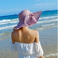 thumbnail image 6 of 56-57cm has circumference seaside sunscreen straw hat foldable beach hat female sun hat, 6 of 6