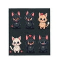 thumbnail image 4 of Cozy Flannel Blanket with Adorable Cartoon Cat Pattern - Soft Warm Perfect for Sofa Travel Bed and Chair, 4 of 7