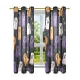 thumbnail image 7 of Yayeee Window Curtains Light Filtering 63"x42" Grommet Panel Pair Home Living Room Decor, Orange Halloween Ghosts, 7 of 7