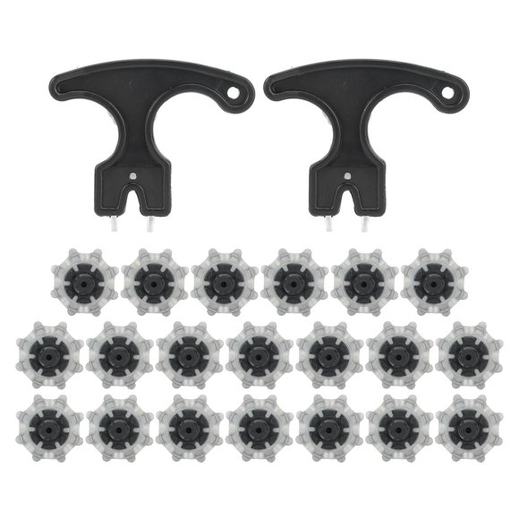 20PCS Golf Spikes Replacement with Nail Puller TPU Easy To Replace Anti Skid Golf Studs for Golf Shoes