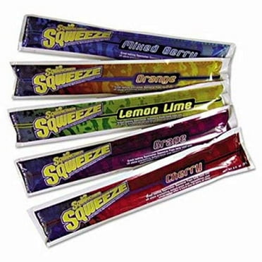 Sqwincher Sqweeze-266798 : Electrolyte Replenishing Freezer Pops, Assorted, Pack of 10