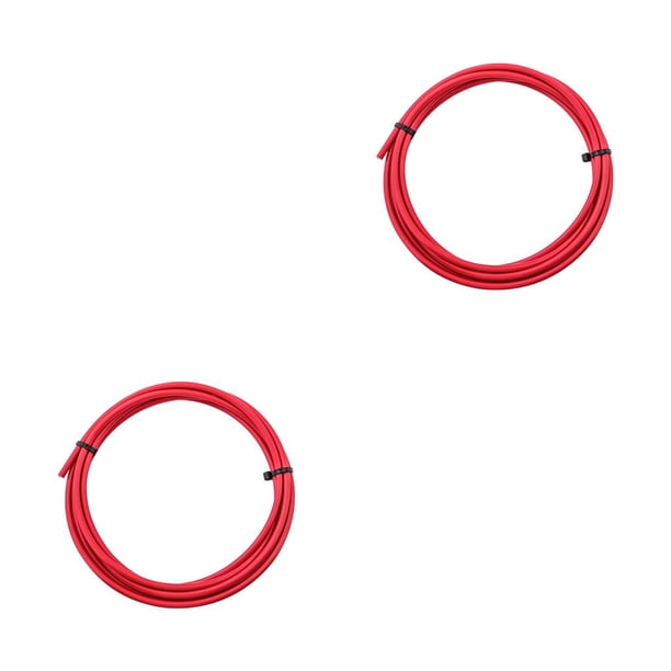 Sonducket Manguera de freno de bicicleta de carretera, Cable de bicicleta resistente a la temperatura, repuesto de tubo de aceite, tubería de reparación, Rojo 1m 2piezas Sonducket CBP378853