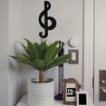 thumbnail image 2 of Meyerdirk Art Music Symbol Metal Decor, Treble Clef - Hammered Black, 2 of 2