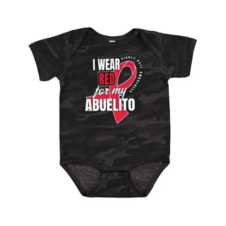 

Inktastic Sickle Cell Awareness I Wear Red For My Abuelito Gift Baby Boy or Baby Girl Bodysuit