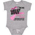 thumbnail image 3 of Inktastic I Love My Great Aunt-breast Cancer Awareness Boys or Girls Baby Bodysuit, 3 of 5