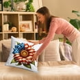 thumbnail image 6 of Nkmbld Patriotic 4th of July Sunflower Throw Pillow Cover, 18 x 18 Inch Patriotic Pillow Case Independence Memorial Day Cushion Case for Sofa Couch, 6 of 8