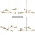 thumbnail image 4 of LNC Mid-century Modern Sputnik Gold Chandelier 6/8-Light Globe Swing Arms Adjustable Pendant for Dining room 6-Light 6 6-light D31"*H72.5" Painted, 4 of 5