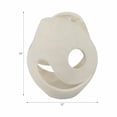 thumbnail image 4 of Modern Quartz Resin Vase for Living Room Decor - Sculptural Home Decor Accents with Open Form Design - Decorative Stone-like  Flower Vase for Room, Bedroom, Office, and Table Styling - 14", White, 4 of 12