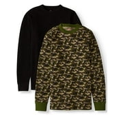 Hanes Men's SUPER VALUE 2 Pack X-Temp Thermal Waffle Crew