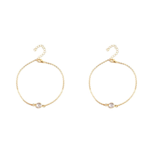 Sonducket Tobillera ajustable Universal resistente oro plata joyería delicada accesorio de moda pulseras de tobillo cadenas de pie para mujer oro Type2 NO2 Sonducket CBP253773