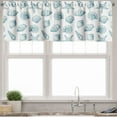 thumbnail image 3 of Ambesonne Ocean Valance & Curtain, Beach Sea Shells Nautical, 55"x45", Petrol Blue White, 3 of 7