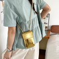 thumbnail image 7 of Hsqqdc Glossy Gold Crossbody Phone Purse PU Leather Small Shoulder Bag for Shopping Commuting Work Travel, 7 of 7