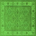 thumbnail image 1 of Ahgly Company Indoor Square Oriental Green Traditional Area Rugs, 3' Square, 1 of 4