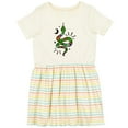thumbnail image 3 of Inktastic Snake and Moon Girls Toddler Dress, 3 of 5