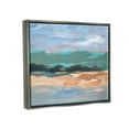 thumbnail image 3 of Modern Lake Brushed Scenery Landscape Painting Luster Gray Framed Art Print Wall Art, 3 of 6