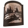 thumbnail image 6 of Meyda Tiffany 200795 Canoe At Lake Right 12" Tall Wall Sconce - Bronze, 6 of 7